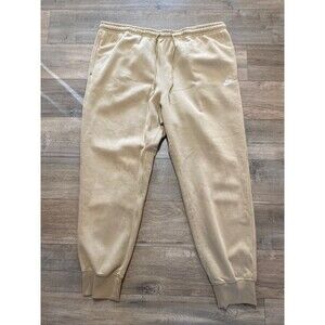Nike Club Fleece Joggers Pants Mens XXL FN3787-297 Tan Sweatpants